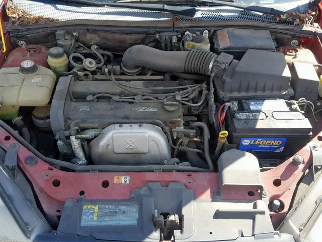 1FAHP34303W156440 - 2003 FORD FOCUS SE C RED photo 7