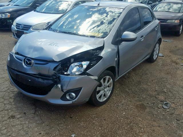 JM1DE1LY3D0153763 - 2013 MAZDA MAZDA2 SILVER photo 2