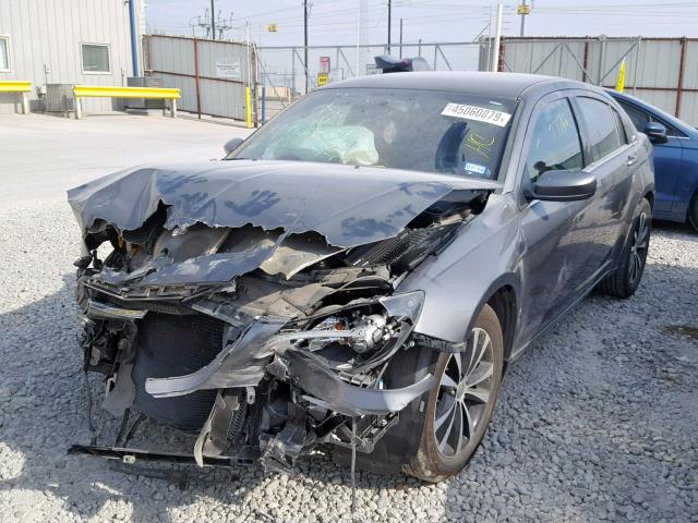 1C3CCBBG8DN744842 - 2013 CHRYSLER 200 TOURIN GRAY photo 2