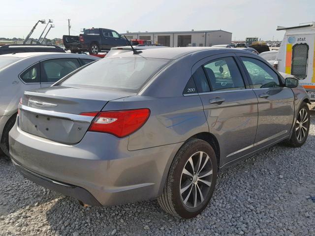 1C3CCBBG8DN744842 - 2013 CHRYSLER 200 TOURIN GRAY photo 4