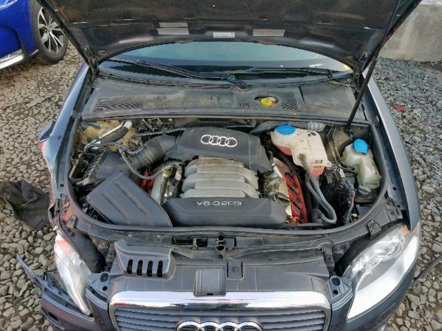 WAUDH48H47K029170 - 2007 AUDI A4 3.2 CAB GRAY photo 7