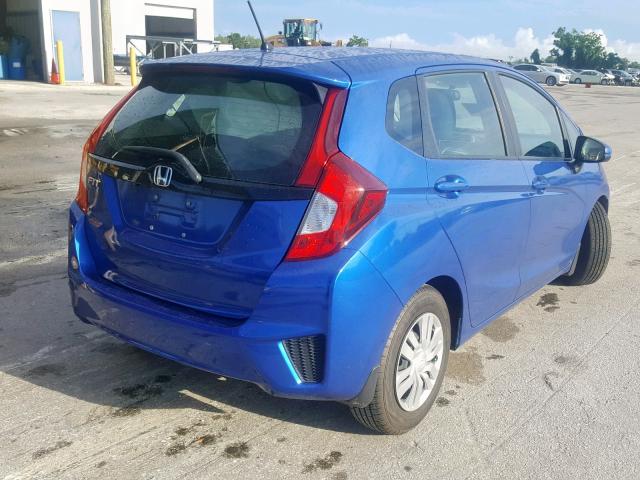 3HGGK5G57HM701569 - 2017 HONDA FIT LX BLUE photo 4