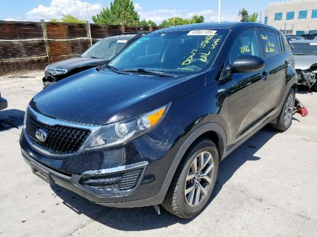 KNDPBCAC6F7758489 - 2015 KIA SPORTAGE L BLACK photo 2