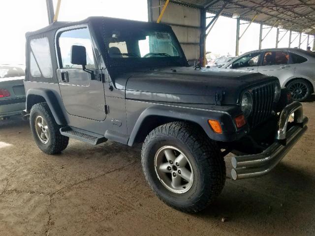 1J4FA29P91P358686 - 2001 JEEP WRANGLER / GRAY photo 1