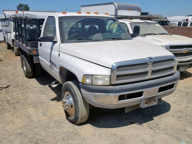 3B6MC36521M272842 - 2001 DODGE RAM 3500 WHITE photo 1