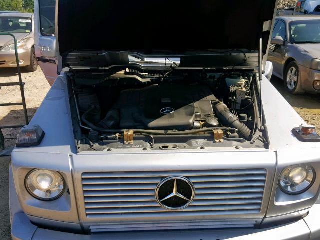 WDCYR49E88X172658 - 2008 MERCEDES-BENZ G 500 SILVER photo 7