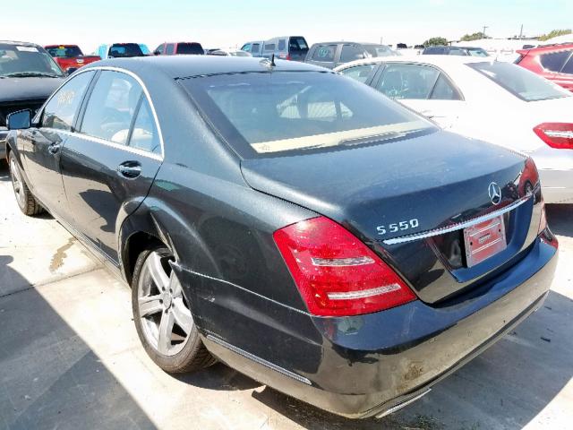 WDDNG7BB6BA371112 - 2011 MERCEDES-BENZ S 550 BLACK photo 3