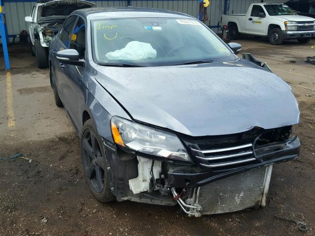 1VWAH7A34DC073372 - 2013 VOLKSWAGEN PASSAT S GRAY photo 1