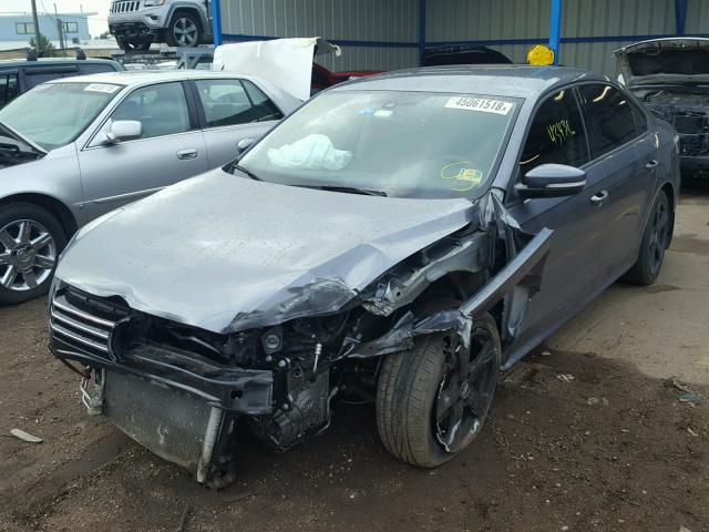 1VWAH7A34DC073372 - 2013 VOLKSWAGEN PASSAT S GRAY photo 2