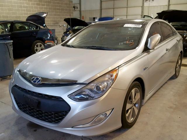 KMHEC4A43BA015042 - 2011 HYUNDAI SONATA HYB SILVER photo 2