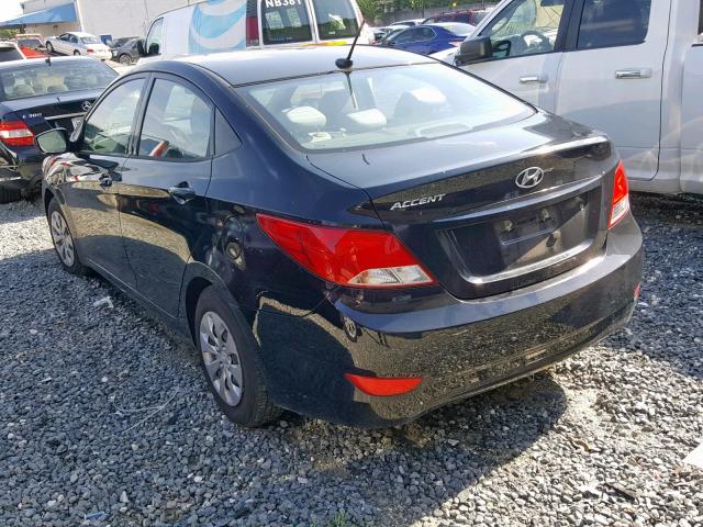 KMHCT4AE7HU170796 - 2017 HYUNDAI ACCENT SE BLACK photo 3