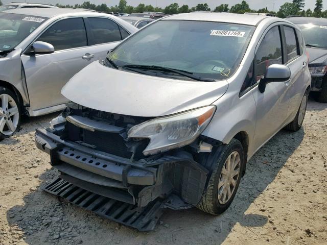 3N1CE2CP3EL406967 - 2014 NISSAN VERSA NOTE SILVER photo 2