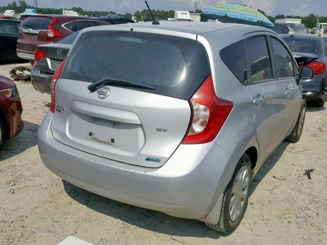 3N1CE2CP3EL406967 - 2014 NISSAN VERSA NOTE SILVER photo 4