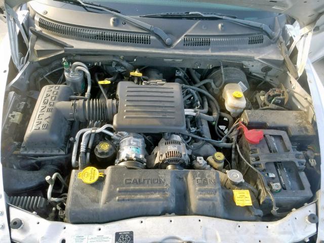 1B7HL2AN91S327308 - 2001 DODGE DAKOTA QUA SILVER photo 7