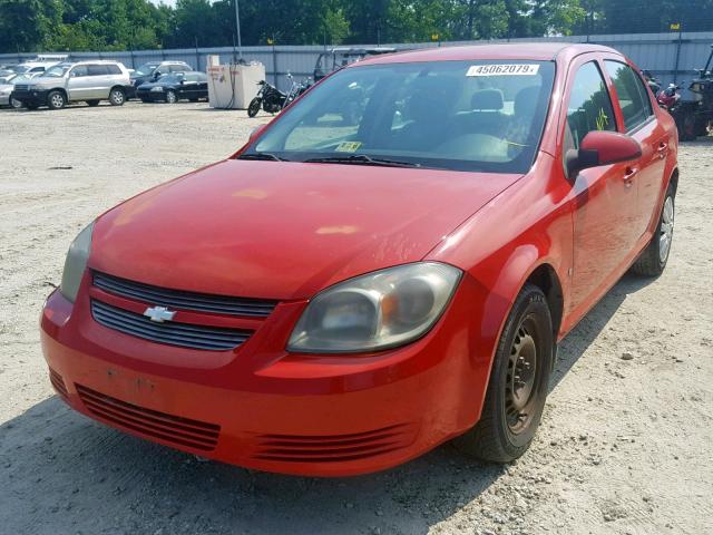 1G1AL58F687218389 - 2008 CHEVROLET COBALT LT RED photo 2