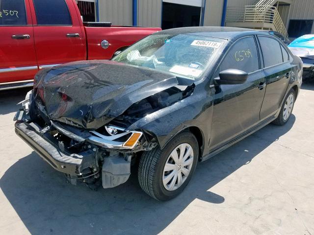 3VW2K7AJ5EM442518 - 2014 VOLKSWAGEN JETTA BASE BLACK photo 2