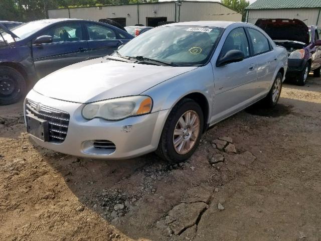 1C3AL56R84N259539 - 2004 CHRYSLER SEBRING LX SILVER photo 2