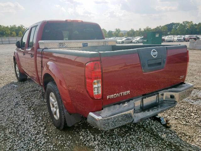 1N6AD0FR7CC430204 - 2012 NISSAN FRONTIER S RED photo 3