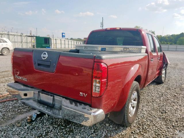 1N6AD0FR7CC430204 - 2012 NISSAN FRONTIER S RED photo 4