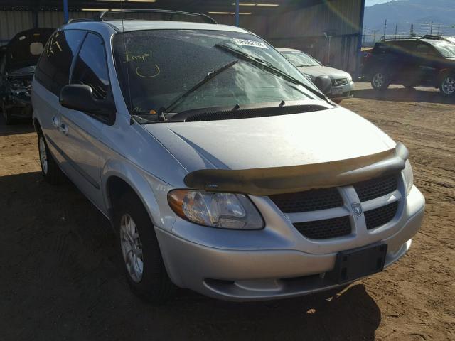 1B4GP45312B678054 - 2002 DODGE CARAVAN SP SILVER photo 1