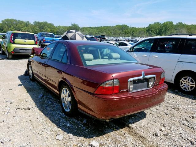 1LNHM87A64Y618382 - 2004 LINCOLN LS 栗色 照片 3