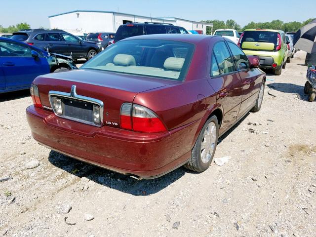 1LNHM87A64Y618382 - 2004 LINCOLN LS 栗色 照片 4