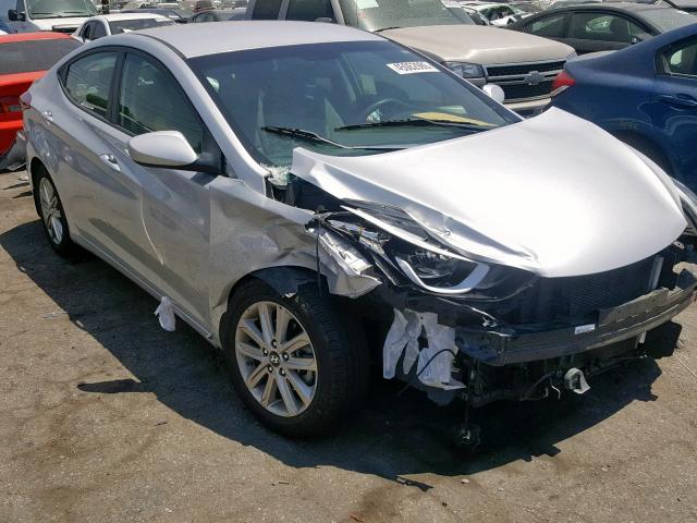 5NPDH4AE5FH611388 - 2015 HYUNDAI ELANTRA SE SILVER photo 1