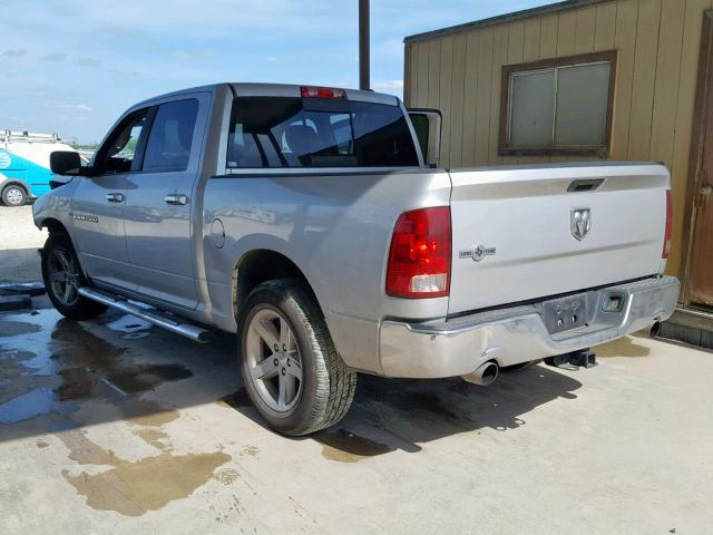 1C6RD6LT0CS200333 - 2012 DODGE RAM 1500 S SILVER photo 3