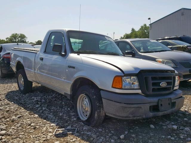 1FTYR10D55PB07500 - 2005 FORD RANGER SILVER photo 1