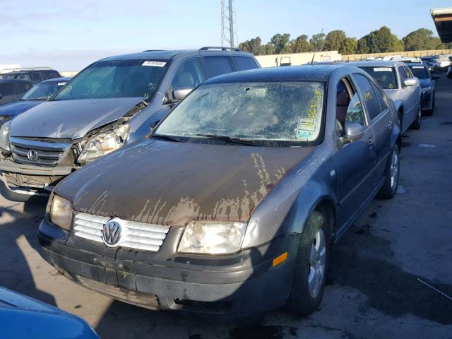 3VWSA69M74M062509 - 2004 VOLKSWAGEN JETTA GLS GRAY photo 2