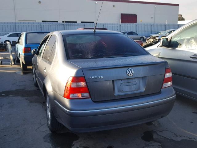 3VWSA69M74M062509 - 2004 VOLKSWAGEN JETTA GLS GRAY photo 3