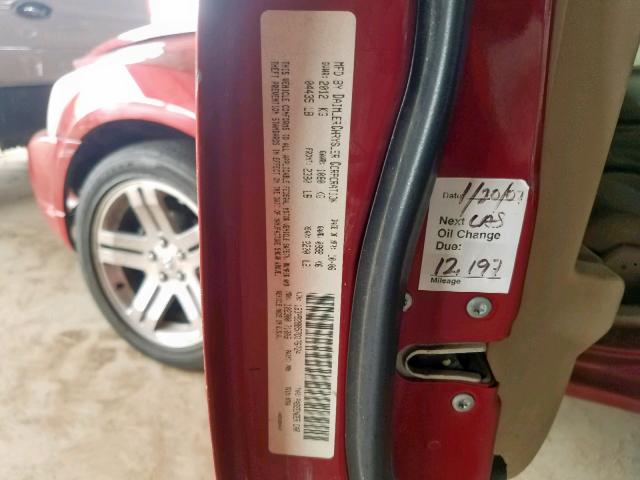 1B3HB28B57D176724 - 2007 DODGE CALIBER RED photo 10