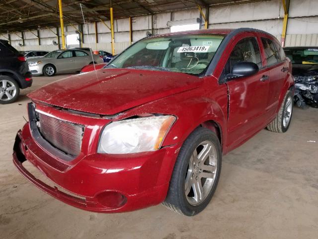 1B3HB28B57D176724 - 2007 DODGE CALIBER RED photo 2