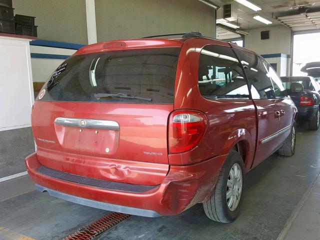 2A4GP54L56R739434 - 2006 CHRYSLER TOWN & COU RED photo 4