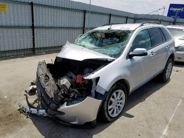 2FMDK3JC7BBB48391 - 2011 FORD EDGE SEL SILVER photo 2