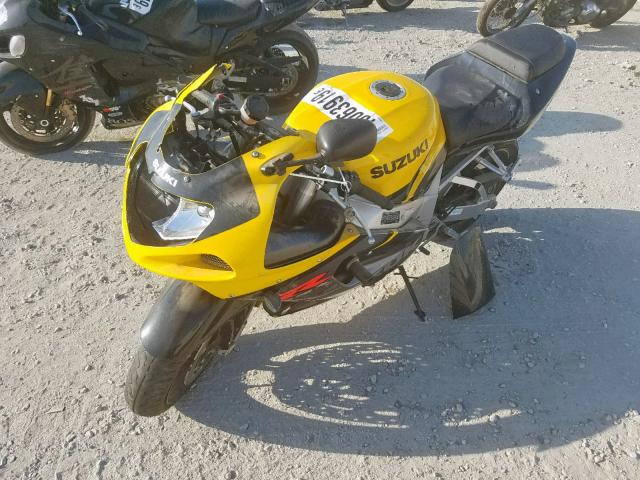 JS1GR7HAX32104542 - 2003 SUZUKI GSX-R750 YELLOW photo 2