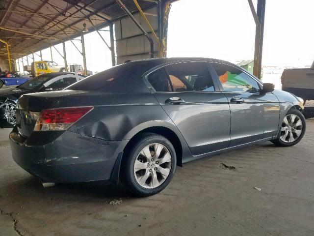 1HGCP26858A054693 - 2008 HONDA ACCORD EXL GRAY photo 4