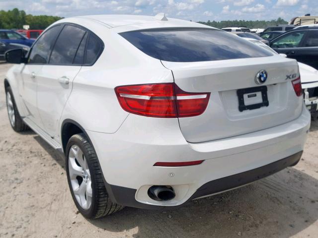 5UXFG2C50E0H11005 - 2014 BMW X6 XDRIVE3 WHITE photo 3