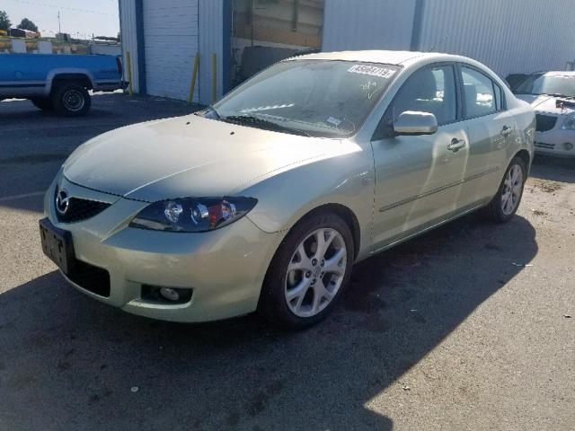 JM1BK32F881171610 - 2008 MAZDA 3 I GREEN photo 2