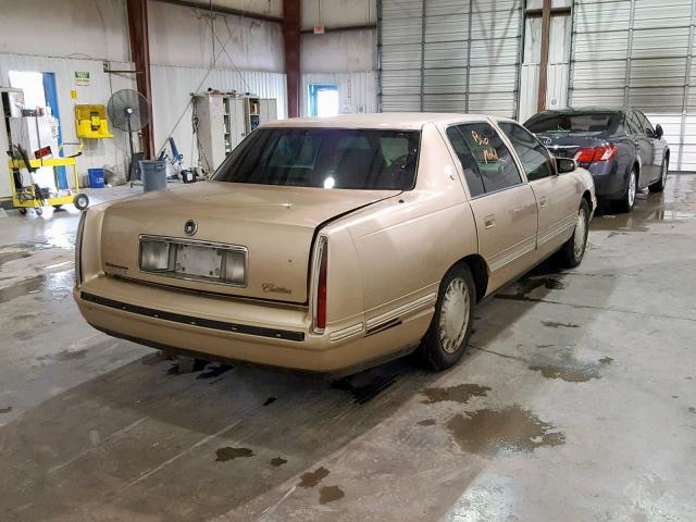 1G6KD54Y1WU710328 - 1998 CADILLAC DEVILLE GOLD photo 4