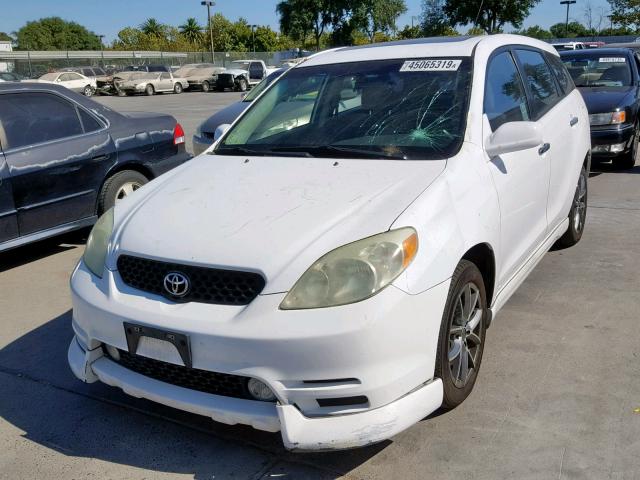 2T1KR32E54C284276 - 2004 TOYOTA MATRIX XR WHITE photo 2