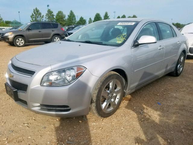 1G1ZC5EBXAF290308 - 2010 CHEVROLET MALIBU 1LT SILVER photo 2