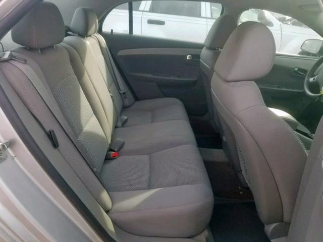 1G1ZC5EBXAF290308 - 2010 CHEVROLET MALIBU 1LT SILVER photo 6