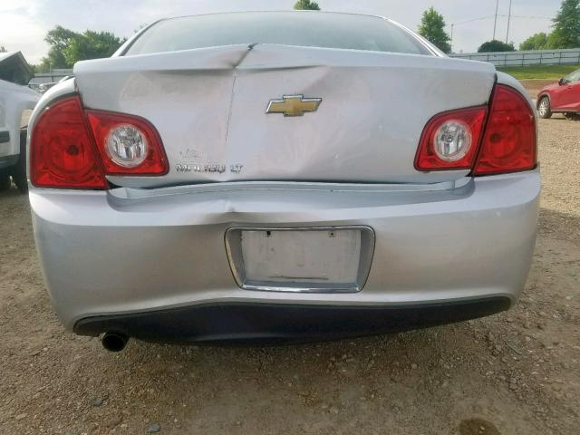 1G1ZC5EBXAF290308 - 2010 CHEVROLET MALIBU 1LT SILVER photo 9