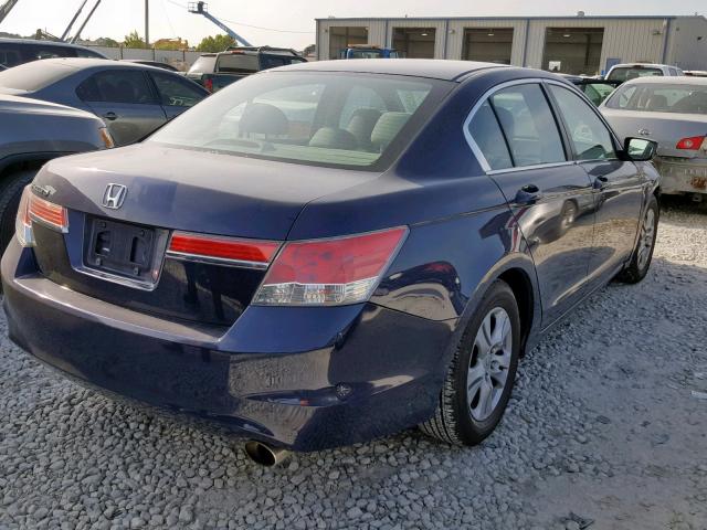 1HGCP2F40CA087302 - 2012 HONDA ACCORD LXP BLUE photo 4