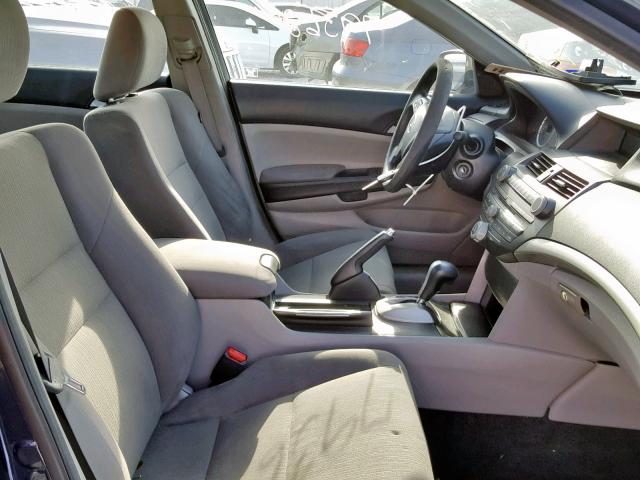 1HGCP2F40CA087302 - 2012 HONDA ACCORD LXP BLUE photo 5