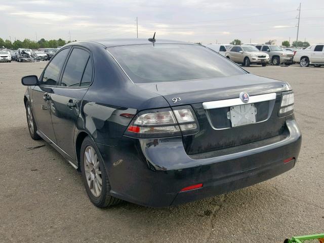 YS3FB49Y491014892 - 2009 SAAB 9-3 2.0T BLACK photo 3