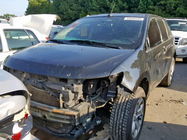 2FMDK3JC7BBA16733 - 2011 FORD EDGE SEL BLACK photo 2