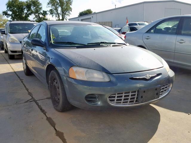 1C3EL46R92N279114 - 2002 CHRYSLER SEBRING LX GREEN photo 1