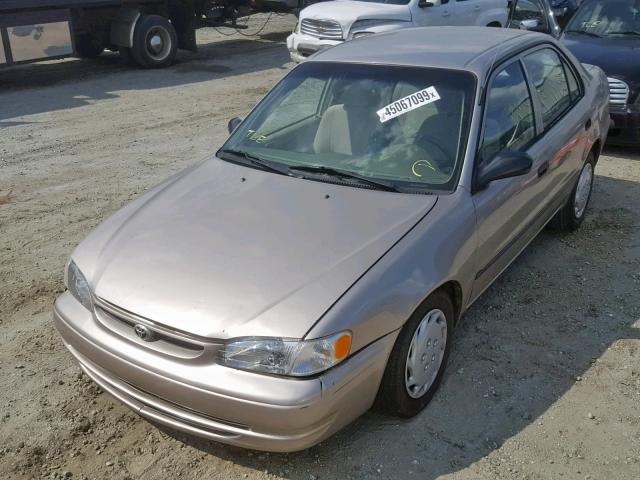 1NXBR12E0YZ319170 - 2000 TOYOTA COROLLA VE BEIGE photo 2